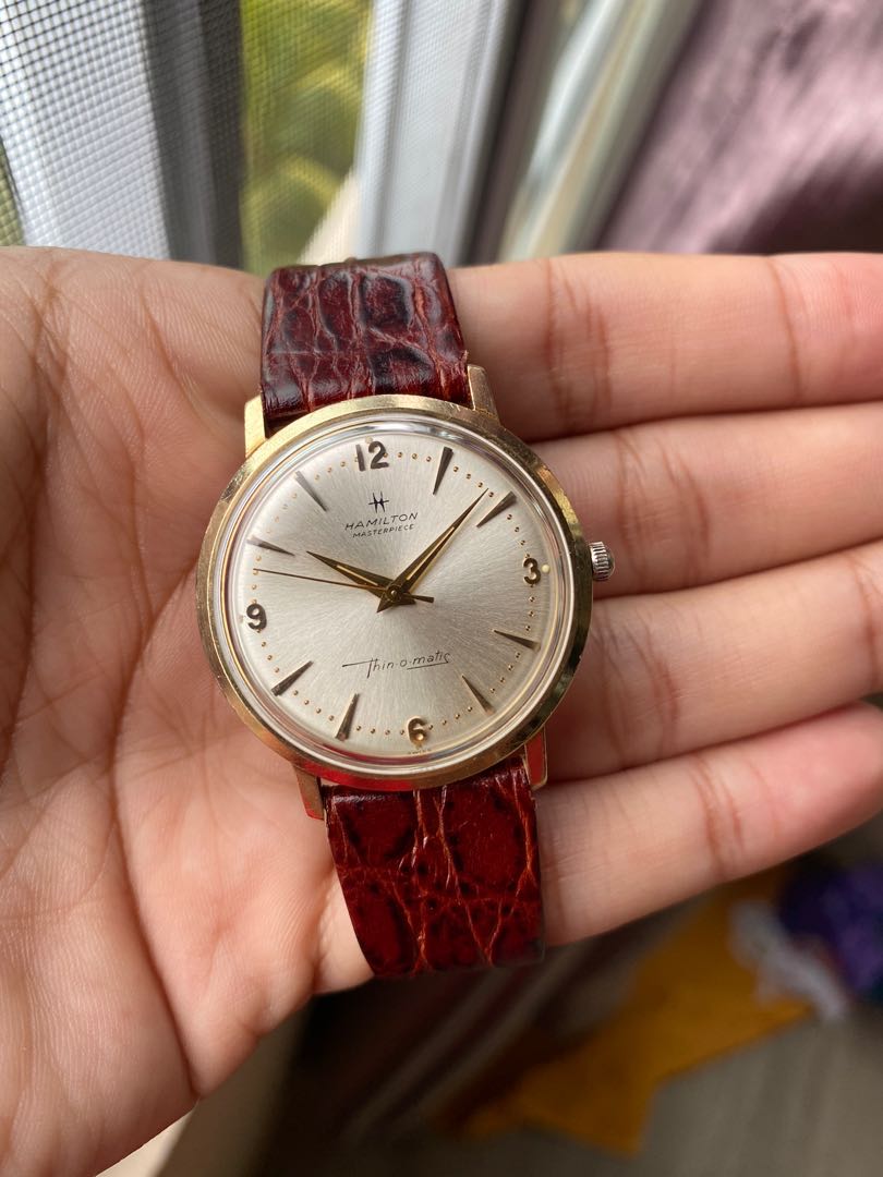 Hamilton thin o matic 10k cheap gold