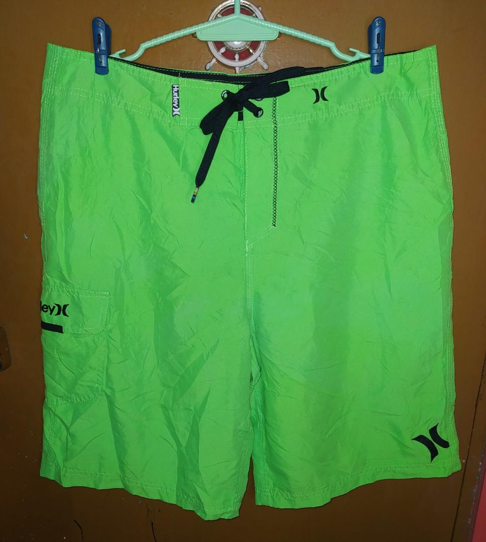 Hurley neon green boardshorts best sale