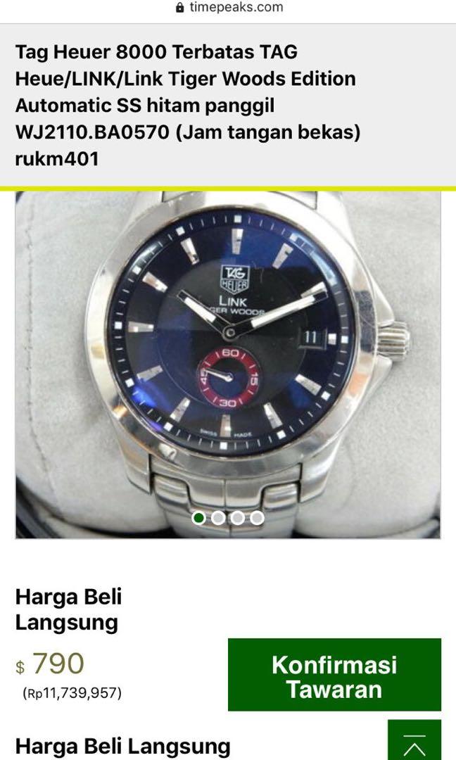 Harga jam tangan tag sales heuer tiger woods original