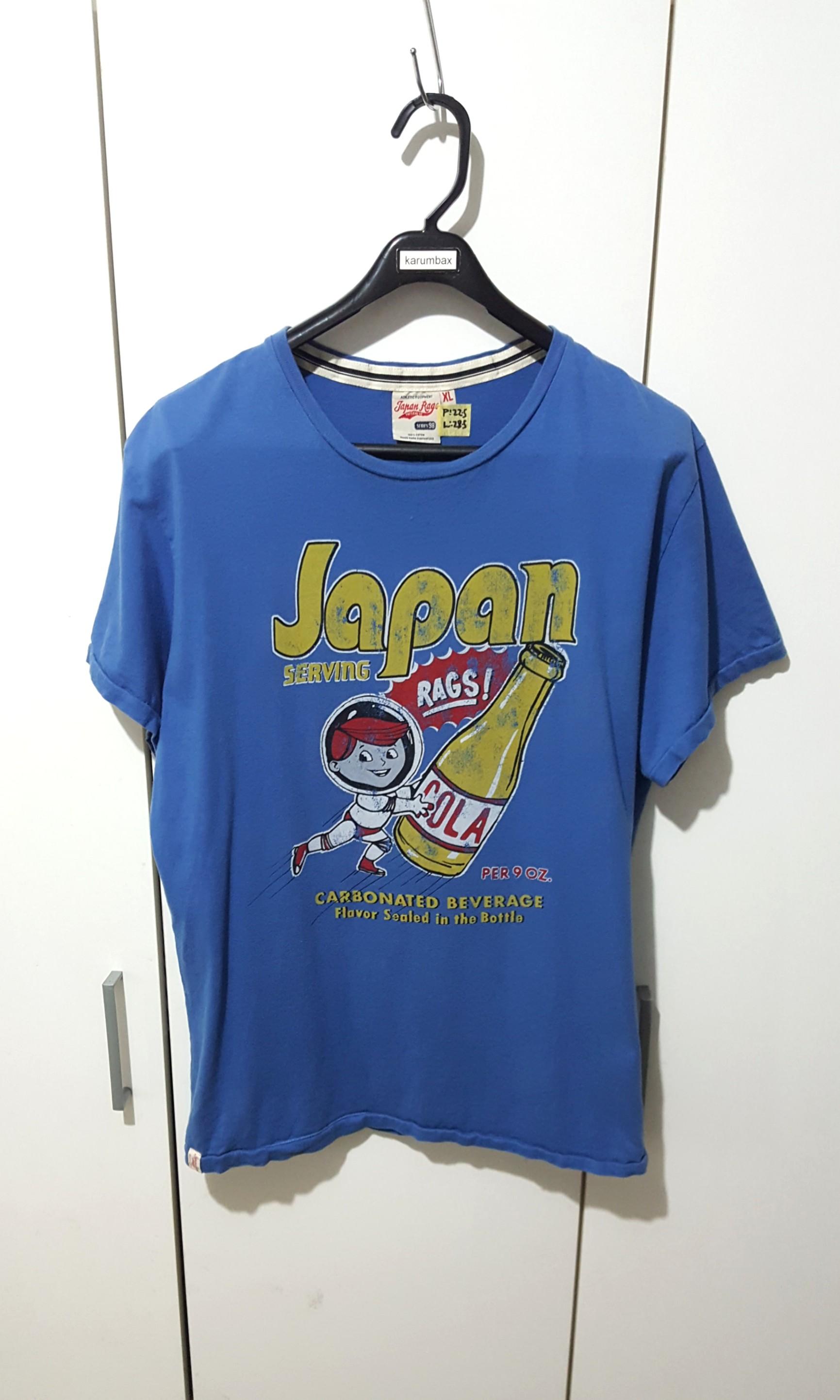 Japan Rags Cola T Shirt Men s Fashion Tops Sets Tshirts Polo Shirts on Carousell