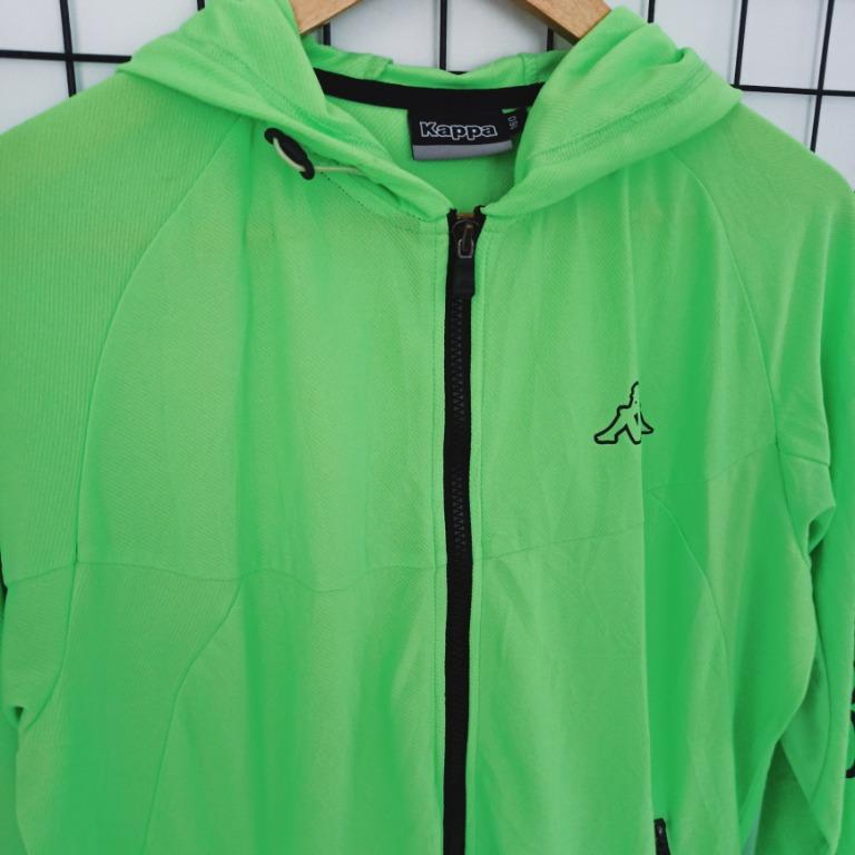 Kappa lime green hoodie on sale