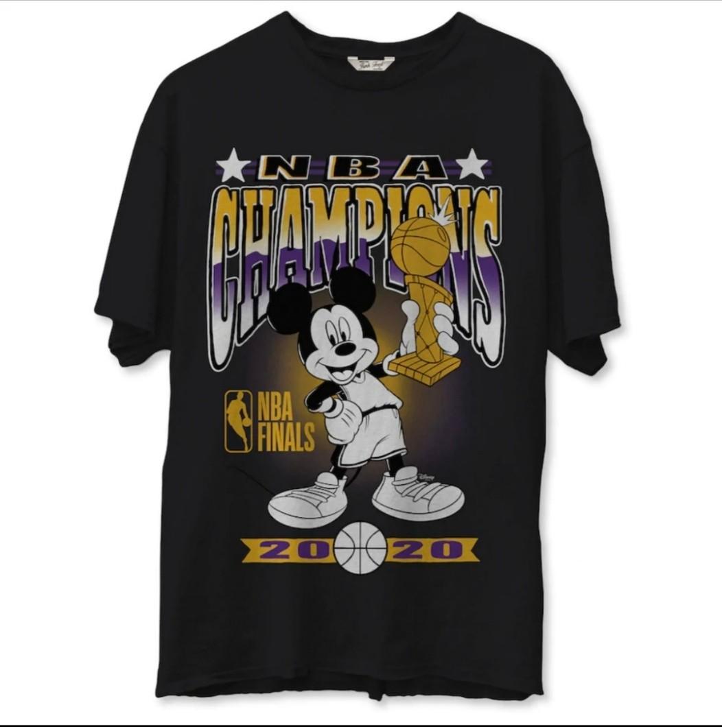 Los Angeles Lakers 2020 Nba Finals Champions Mickey Trophy Men S Fashion Clothes Tops On Carousell