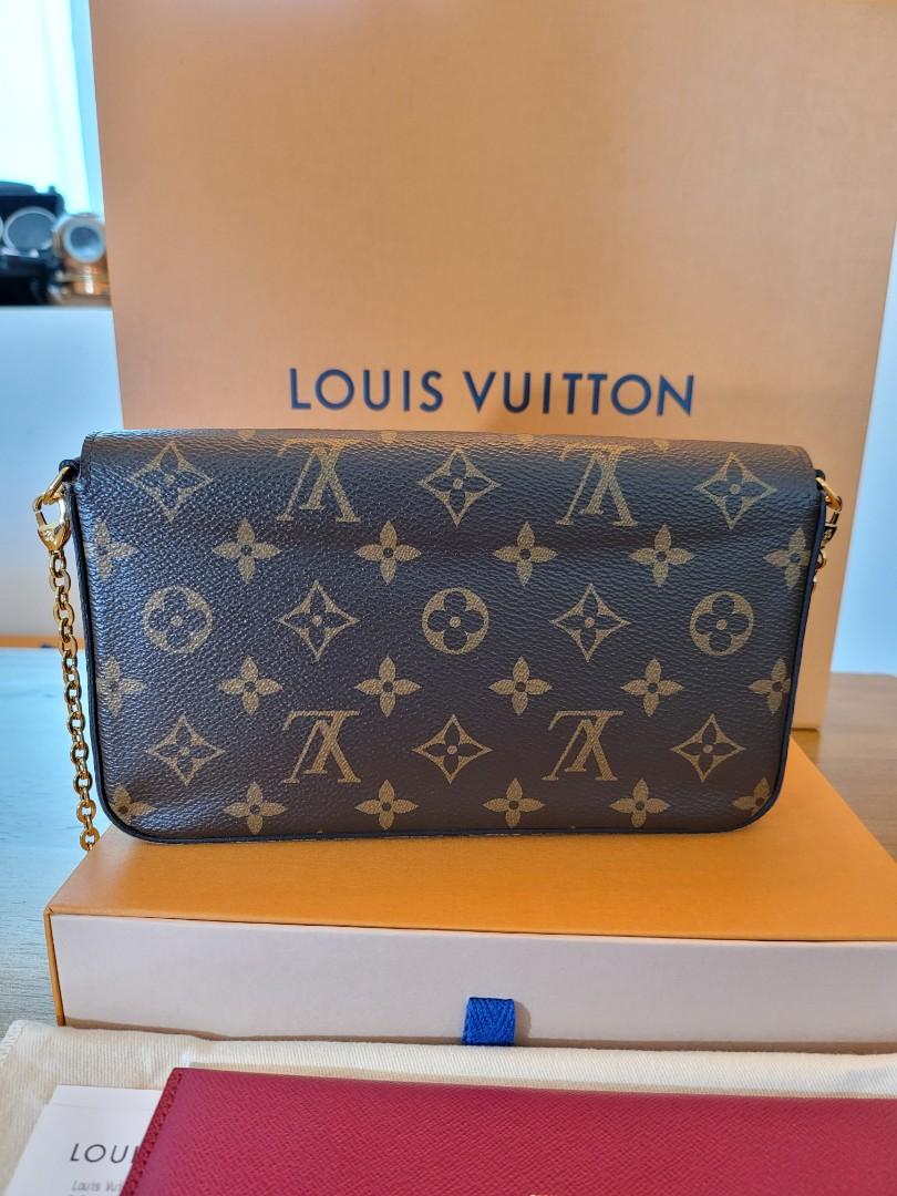 Louis Vuitton Felicie Pochette Monogram LV M61276, Luxury, Bags & Wallets  on Carousell