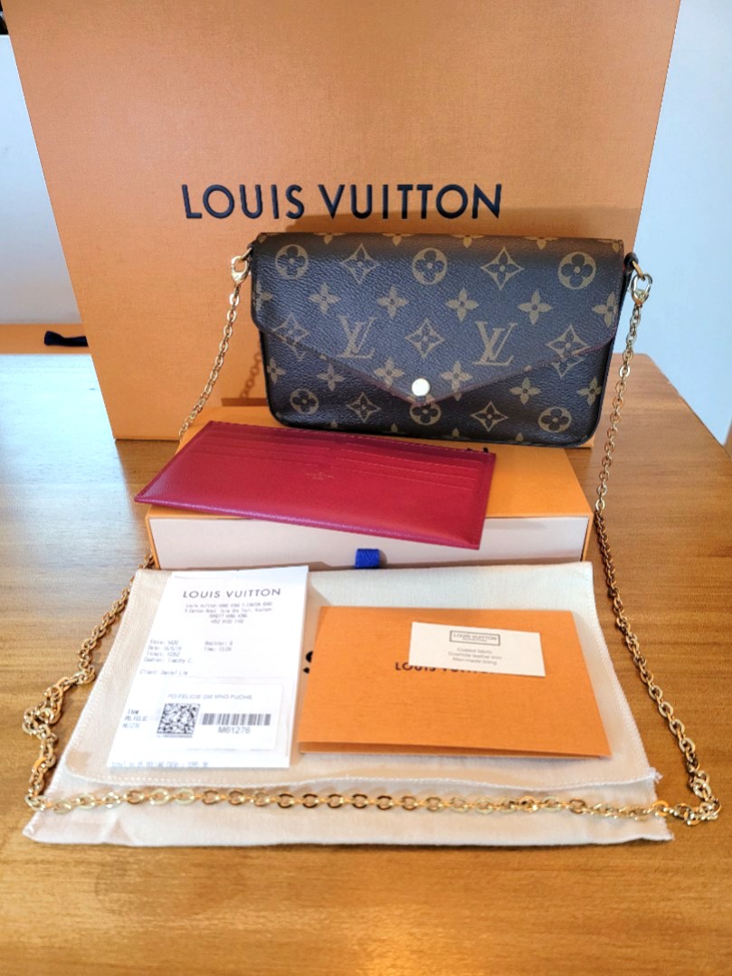 Louis Vuitton Félicie Pochette, Luxury, Bags & on Carousell