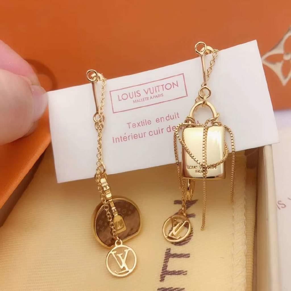 Louis Vuitton LV Monogram Mismatched Earrings, Luxury, Accessories on  Carousell