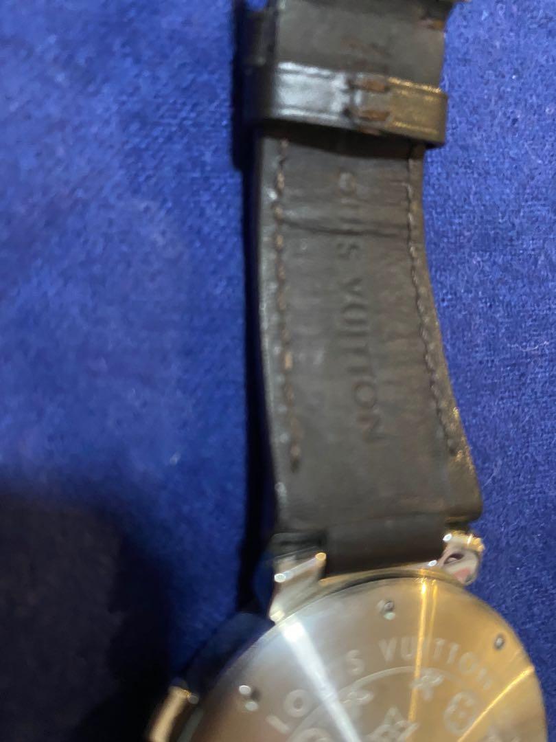 Voor Lv Horloge Verhoogd Mond Voor Louis Vuitton Tambour Serie Q1121 Gewijd  Horlogeband Mannen Vrouwen Q114k Lederen Horlogebandje - AliExpress