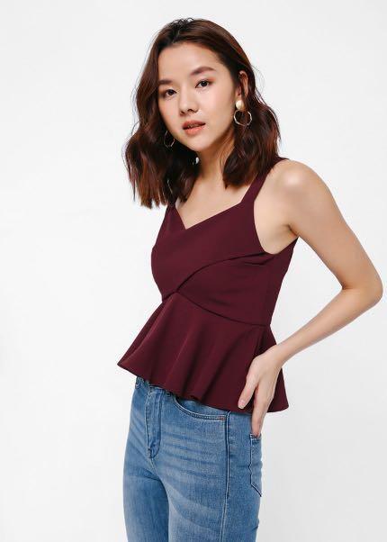 tight peplum top