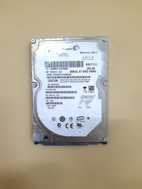 Mix Brand 250gb Laptop Hdd 2 5 Inch Sata Internal Hdd 2 5 Electronics Computer Parts Accessories On Carousell