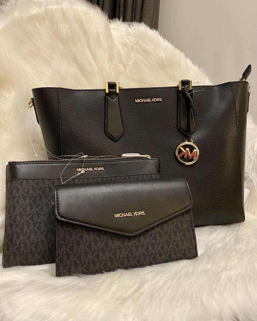 MK Kimberly 3 in 1 Set Tote Crossbody Clutch