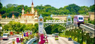 N Sentosa Fun Pass token cheap ticket discount. Aquarium Cable Car Universal studios Madame Tussauds Adventure cove zoo trick eye universal studios luge skyline wings of time