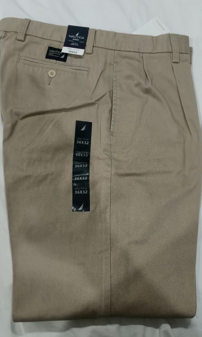 Nautica Khaki pants, Men's Fashion, Bottoms, Trousers on Carousell