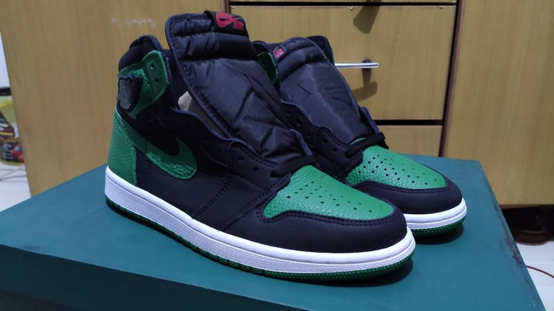 Nike Air Jordan 1 Retro High Og Pine Green Black Men S Fashion Footwear Sneakers On Carousell Nike Air Jordan 1 Retro High Og Pine Green Black Men S Fashion Footwear Sneakers On Carousell