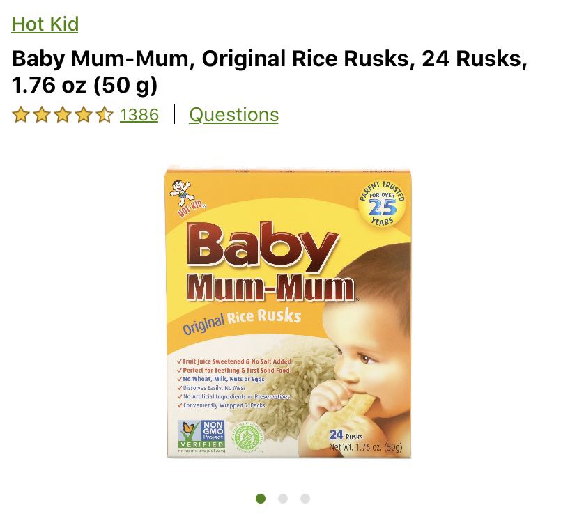 No sugar no salt for cheap baby