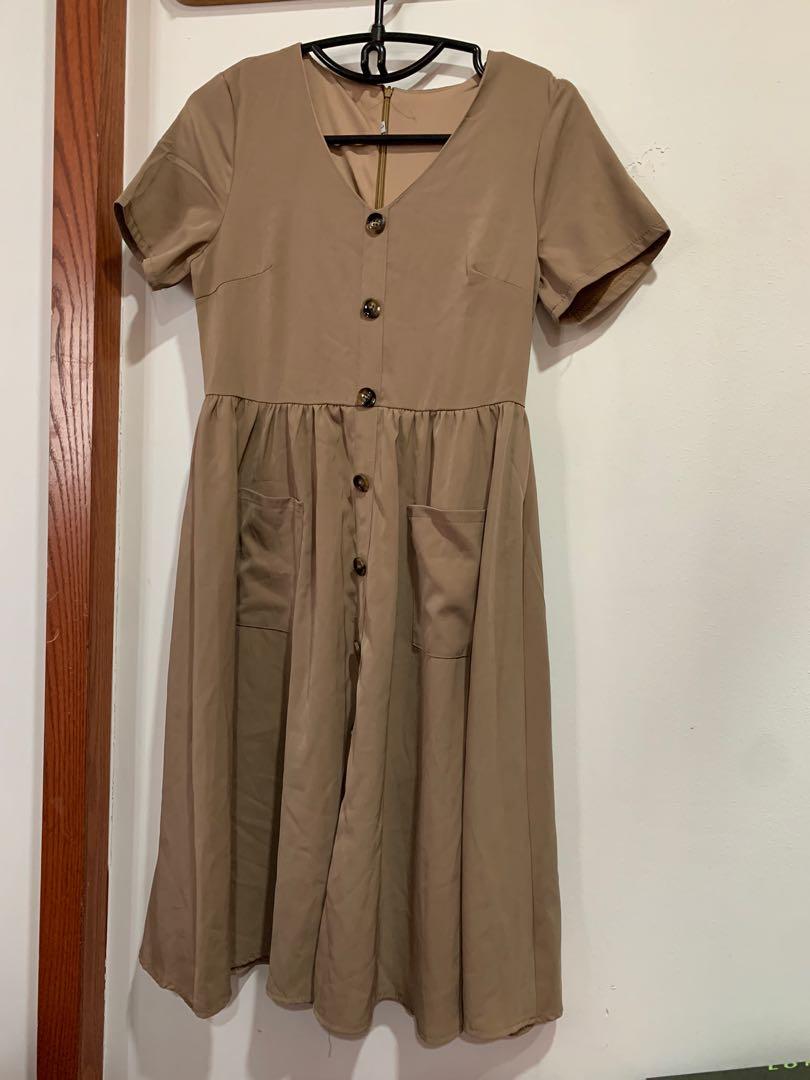nude brown outfit