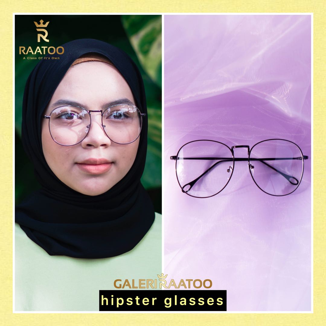 [OFFER] Large Round Glasses Clear Sunglasses Hipster Retro Eyeglasses