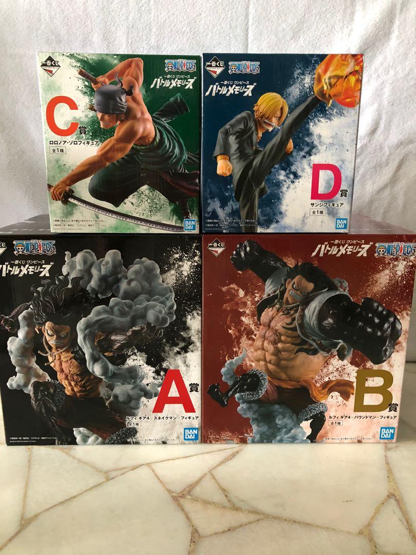 One Piece Snakeman Luffy Zorro Sanji Ichiban Kuji Toys Games Bricks Figurines On Carousell