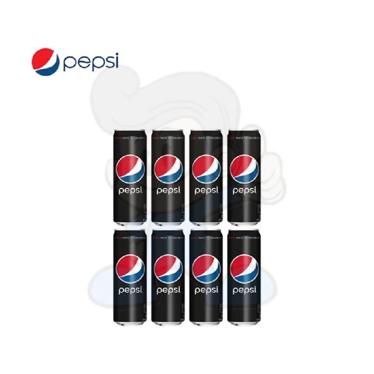 Pepsi Black Zero Calories 8 X 330 Ml Food Drinks Local Eats On Carousell