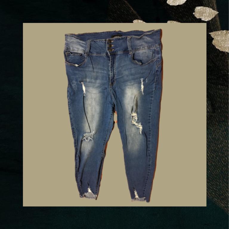 high waisted jeans size 20