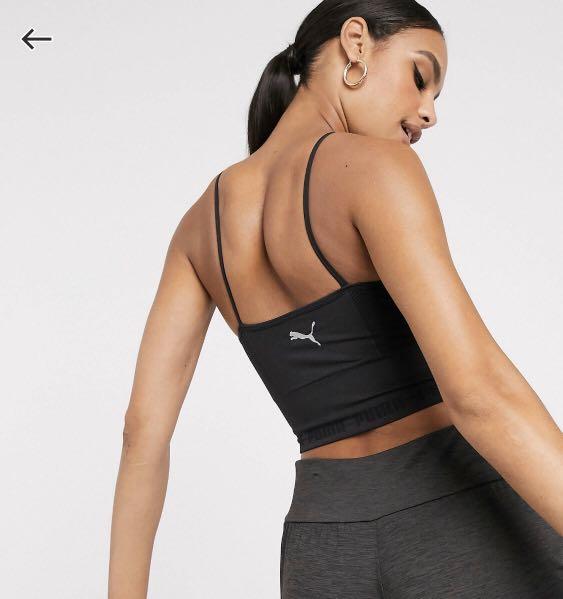 Puma high impact sports bra in black