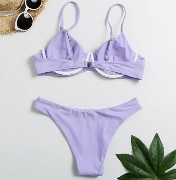 Pastel purple bikini on sale