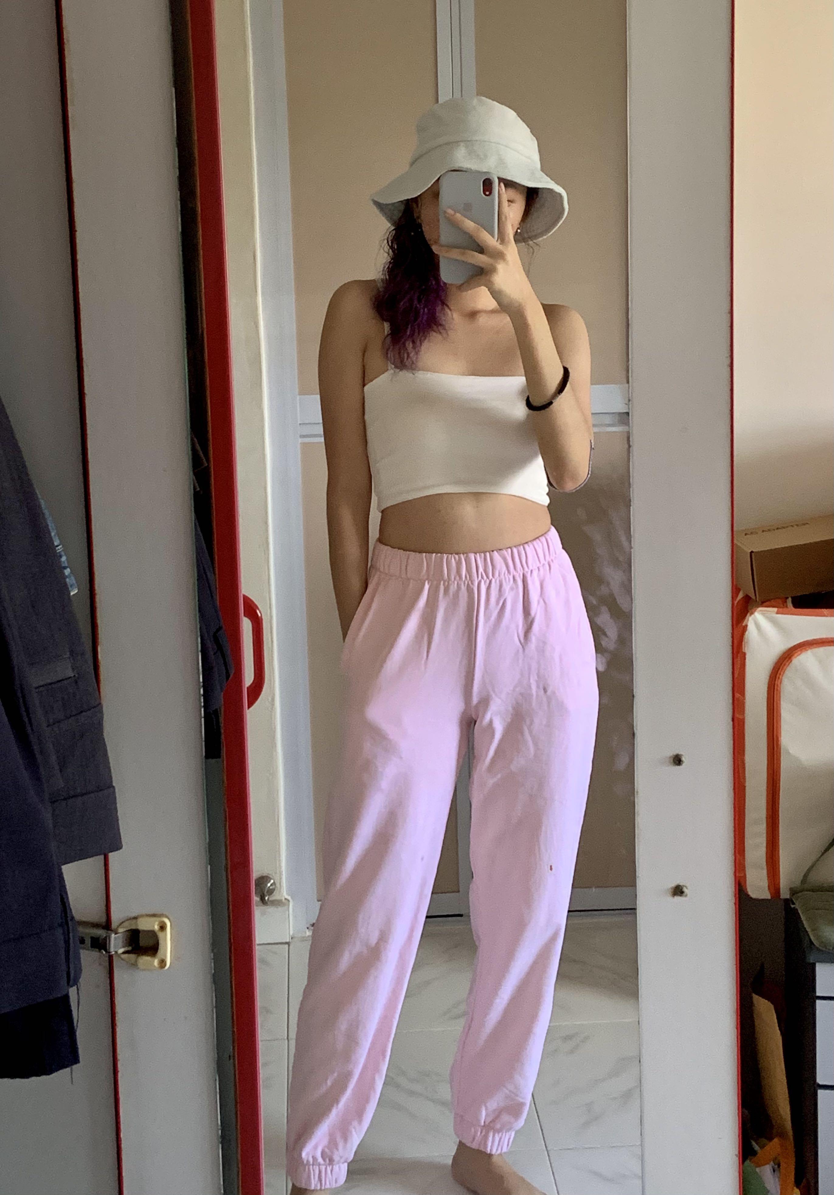 Rosa sweatpants in baby pink and bubblegum pink Women s Fashion