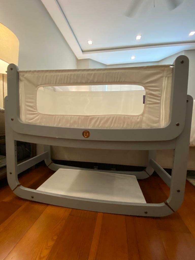 Snuzpod 2 Co-sleeper (Category: Cots & Cribs) located in Pasig City. Submitted by jfrky (Listing ID 1042750803, Image 2). Description: Snuzpod 2 Co-sleeper for newborns up to when your baby can sit up. Everything is washable, bassinet is removable, walls can come down so you can connect safely to the side of your bed. Was briefly used a napping bed, never opened the accessories or connected to the bed. Hardly used and kept well. Some minor scratc