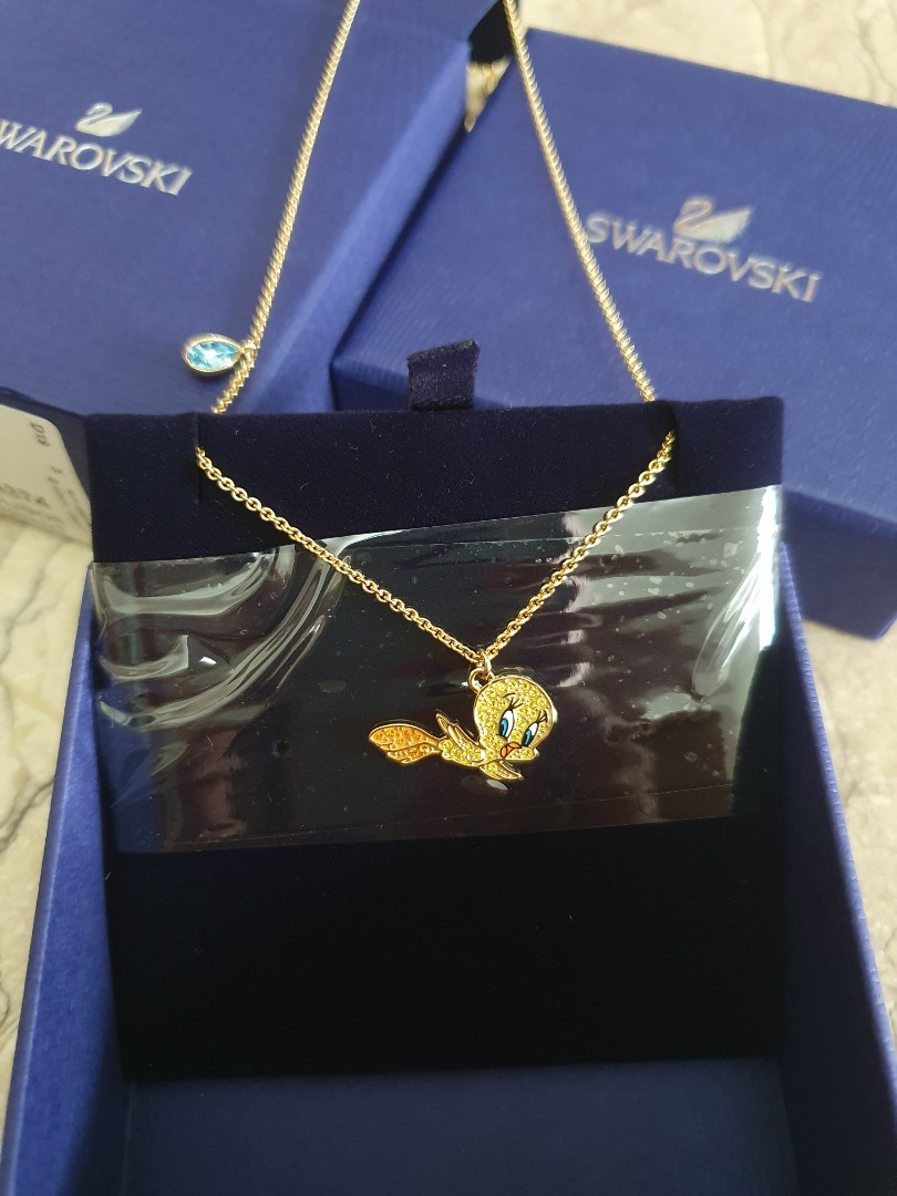 Swarovski tweety store bird necklace