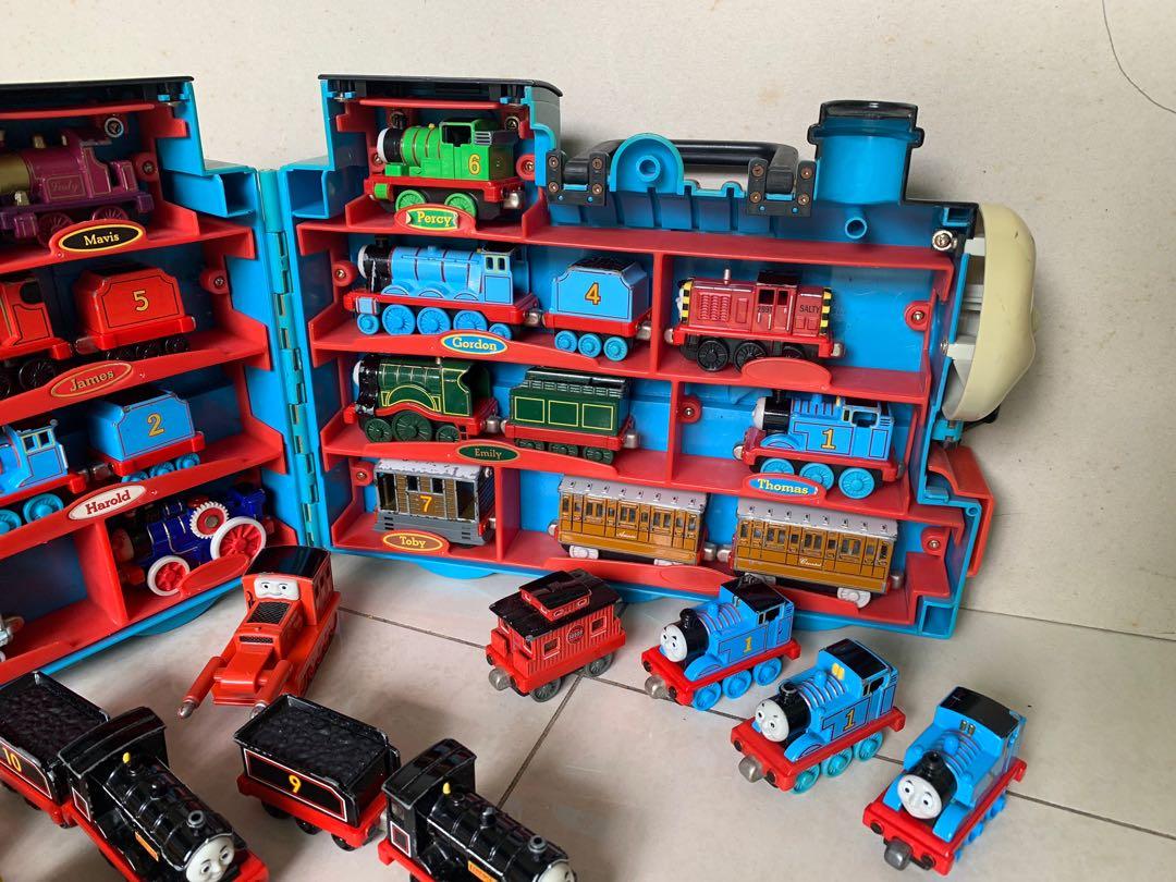 Thomas Train (Category: Vehicle & Diecast Models) located in Singapore. Submitted by soho10 (Listing ID 1042795021, Image 4). Description: Thomas the Train Metallic Trains with Thomas the train train display. Used. .