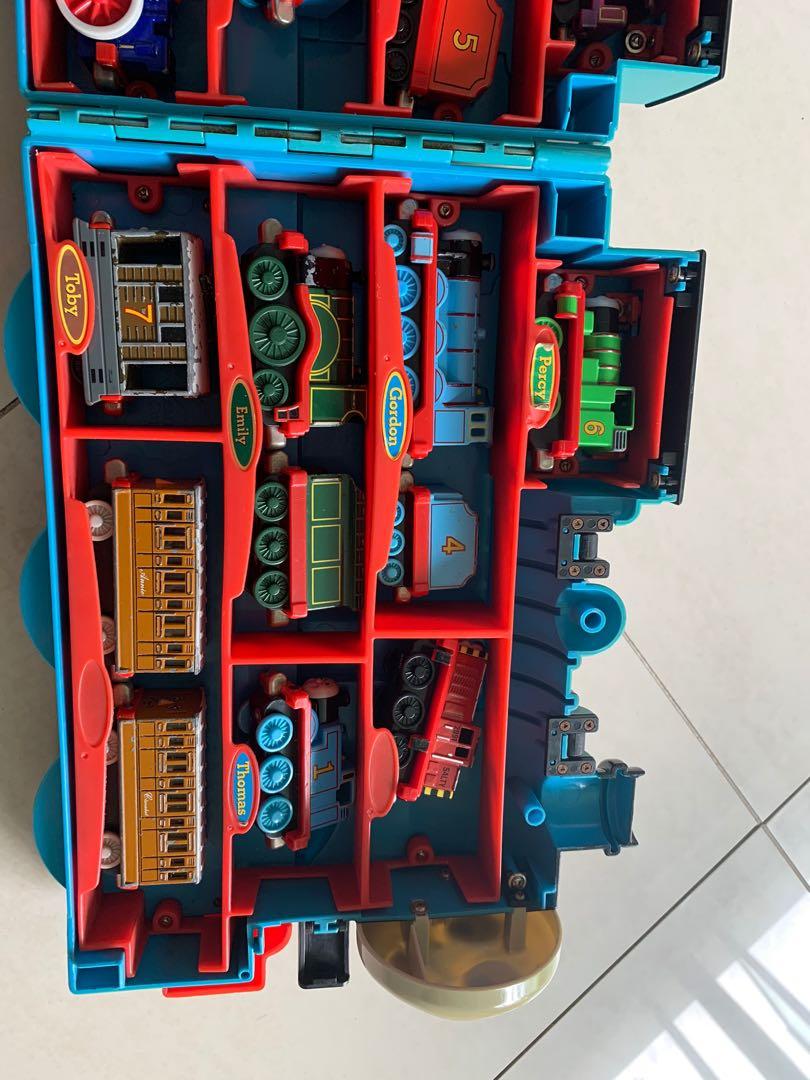 Thomas Train (Category: Vehicle & Diecast Models) located in Singapore. Submitted by soho10 (Listing ID 1042795021, Image 7). Description: Thomas the Train Metallic Trains with Thomas the train train display. Used. .