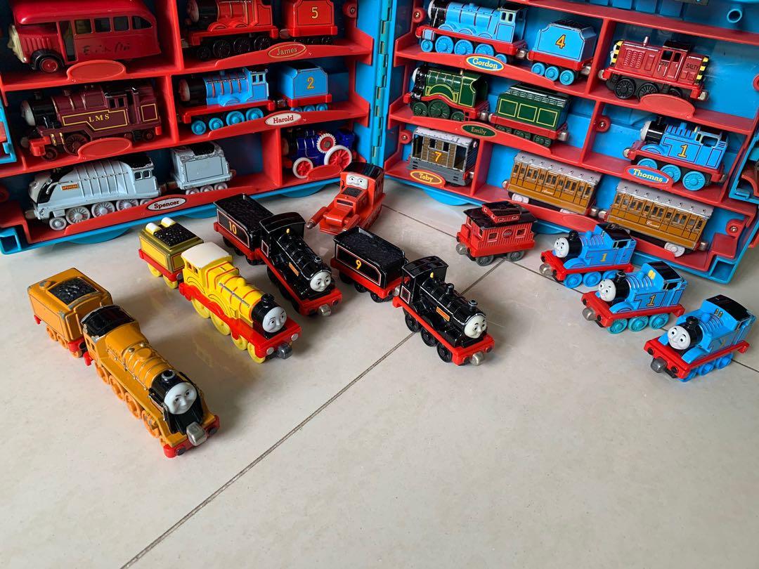 Thomas Train (Category: Toys & Collectibles) located in Singapore. Submitted by soho10 (Listing ID 1042795021, Image 2). Description: Thomas the Train Metallic Trains with Thomas the train train display. Used. .