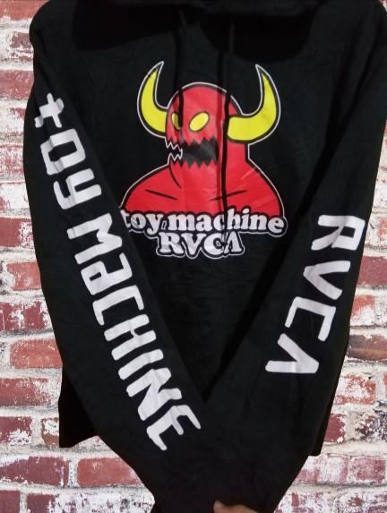 Rvca toy machine hoodie best sale