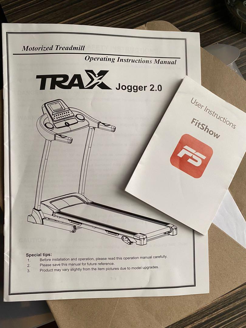 Trax jogger outlet 2.0 manual