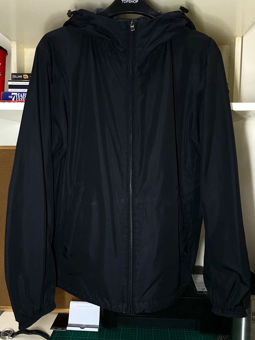 men reversible parka