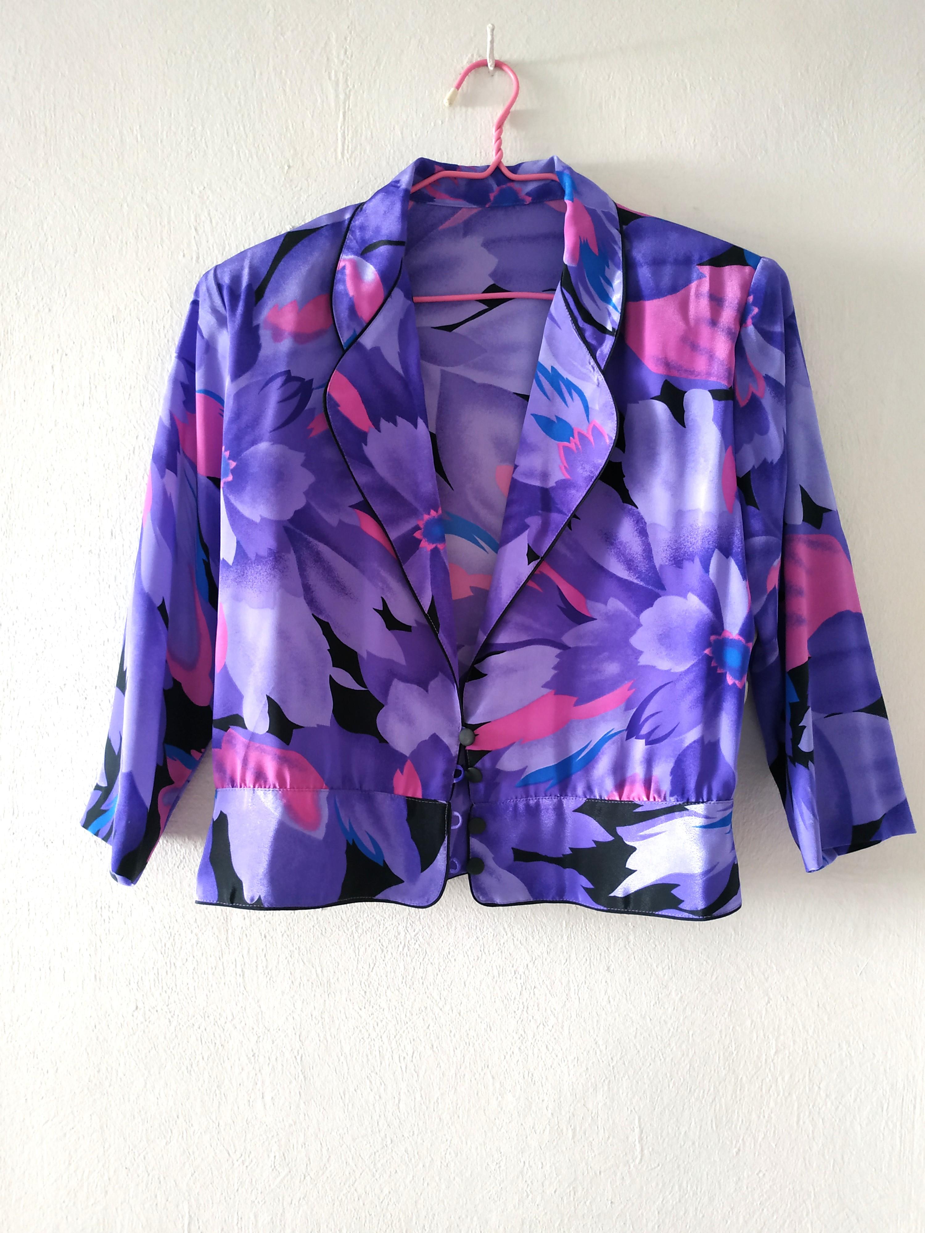 Purple floral clearance jacket