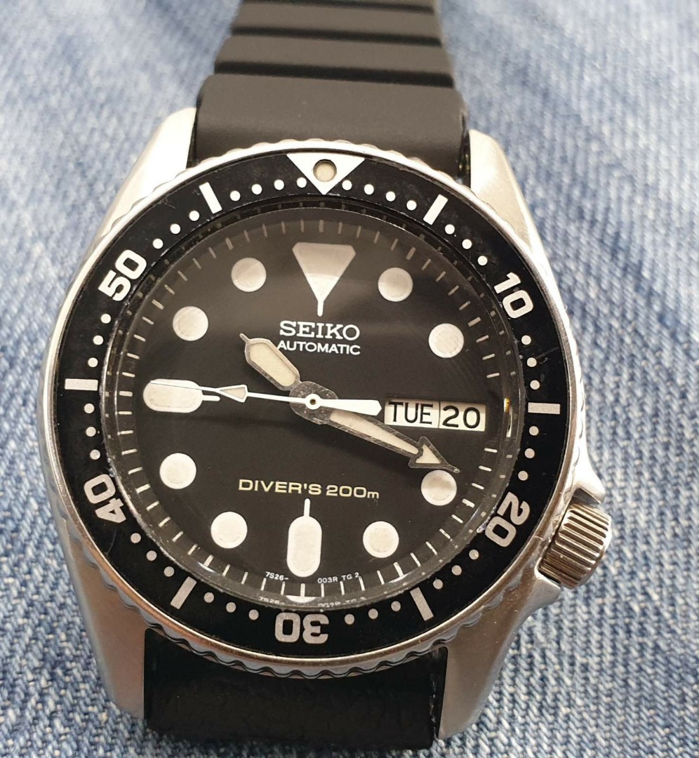 Vintage Seiko SKX013 7S26-0030 Diver's Automatic Men's Watch, Women's  Fashion, Watches & Accessories, Watches on Carousell