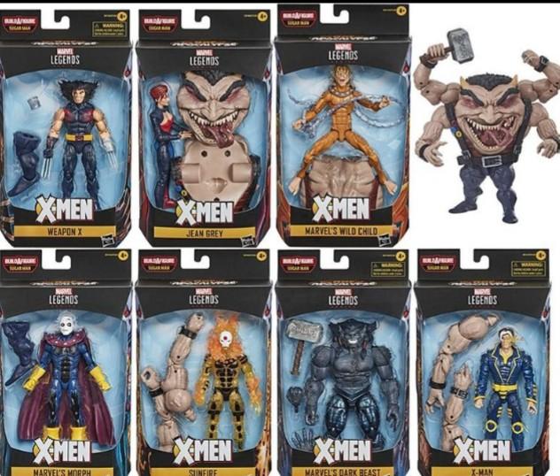 X-Men Marvel Legends Wave 5 Set of 7 Figures BAF Sugar Man, 興趣及