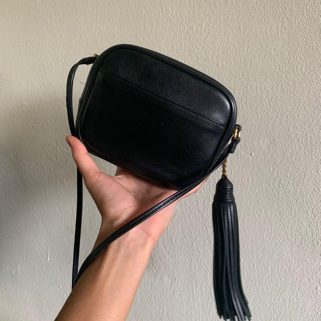 Blogger bag top in smooth leather