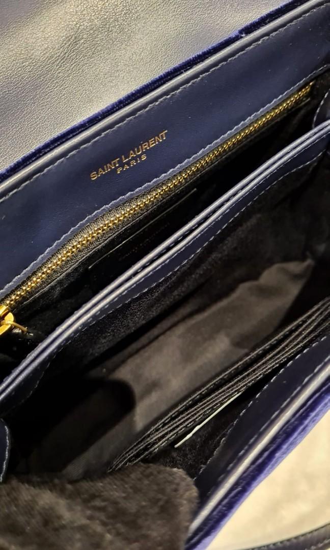 YSL Toy Lou Lou Monogram Velvet Crossbody Bag, Luxury, Bags & Wallets