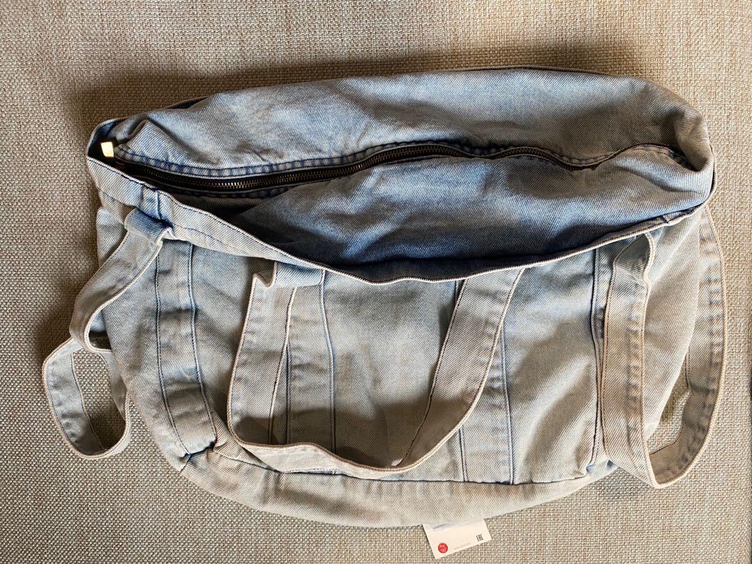NWT ZARA denim tote bag, Women's Fashion, Bags & Wallets, Tote Bags on