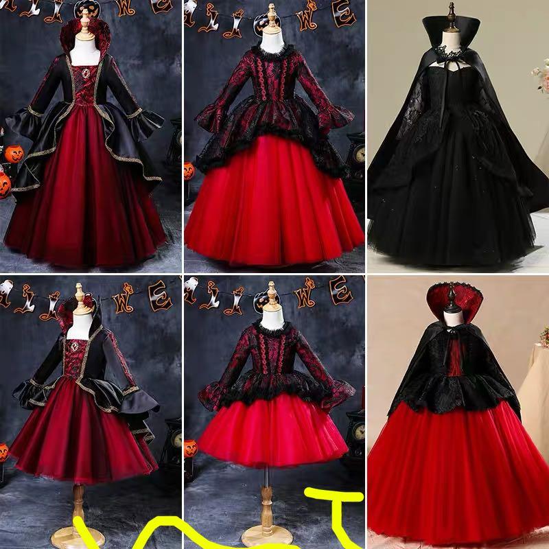 實拍 萬聖節預訂 兒童女童女死神女巫婆吸血鬼魔女歐洲中世紀復古長袍連衣裙服裝萬聖節服裝哈佬喂cos服萬聖節服裝制服誘惑連身裙帽服裝 實拍 萬聖節預訂 兒童女童女死神女巫婆吸血鬼魔女歐洲中世紀復古長袍連衣裙服裝萬聖節服裝哈佬喂cos服萬聖節服裝制服誘惑連身裙帽服裝