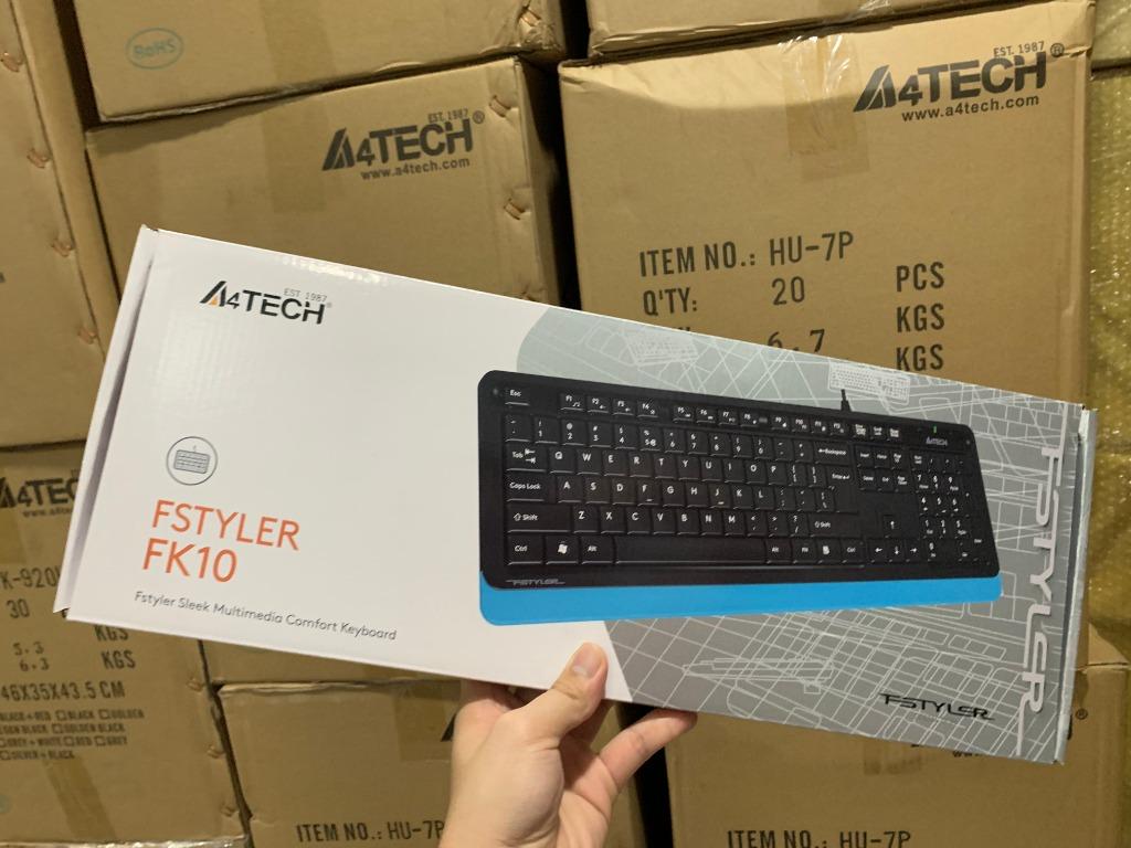 A4Tech Fstyler FK10 Keyboard USB Blue, Computers & Tech ...