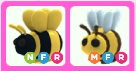 A Neon King Bee And Mega Bee For Sale In Adopt Me Toys Games Video Gaming In Game Products On Carousell - roblox adopt neon king bee adopt me