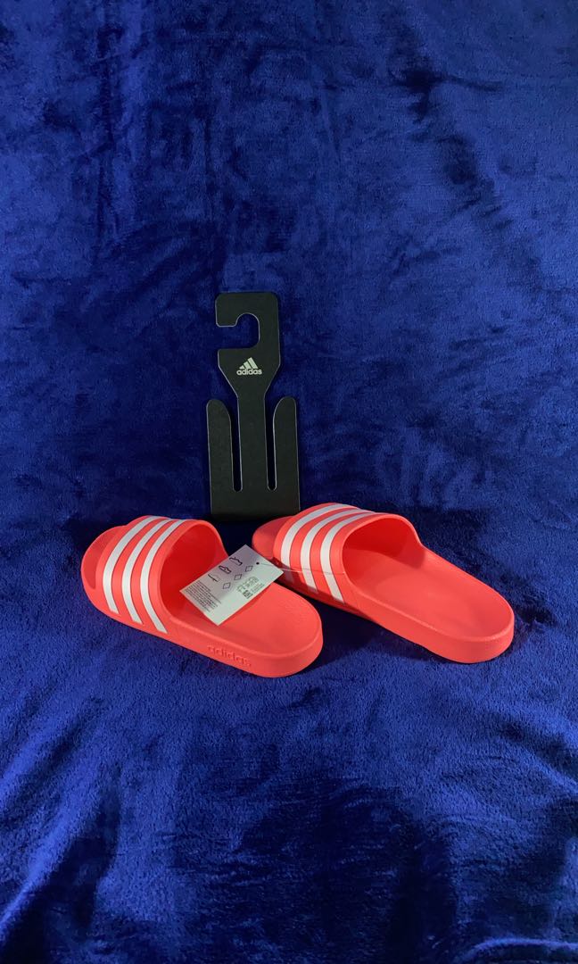 adilette aqua slides red