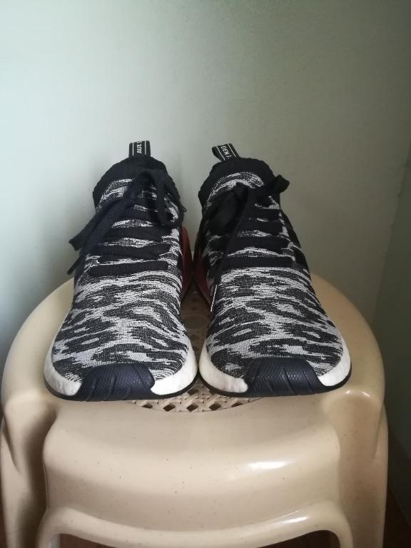 Adidas Nmd R2 Pk Primeknit Boost Core Black White Men S Fashion Footwear Sneakers On Carousell