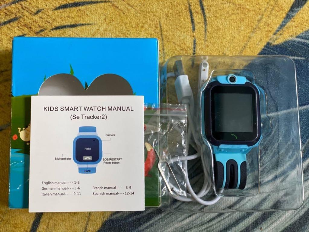 NOT FOR SG USE AGPS Waterproof Kids Smart Watch Girls Boys HD Touch Screen Sport Smartwatch with AGPS LBS Tracker Voice Chat SOS Help Anti Lost