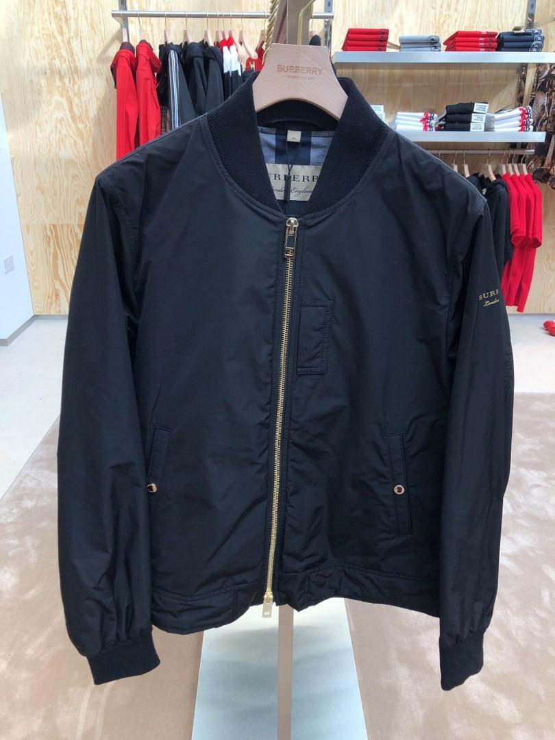 Burberry blue cheap bomber jacket