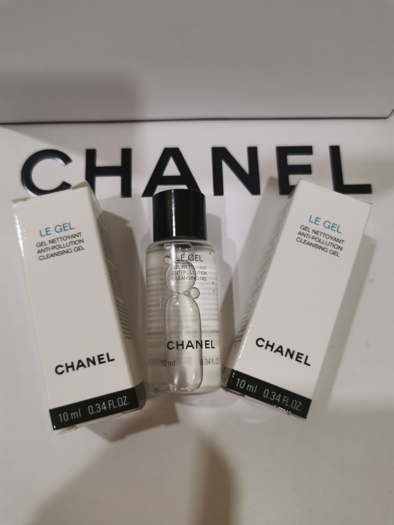 Authentic Chanel Le Gel ANTI-POLLUTION Cleansing Gel 10ml New in box,  Beauty & Personal Care, Face, Face Care on Carousell