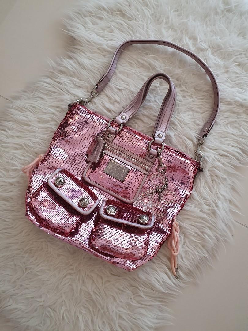 Introducir 78+ imagen coach poppy sequin purse