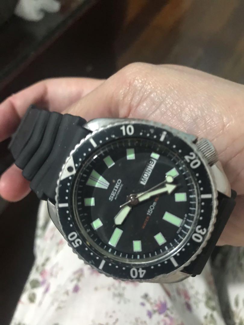 Authentic Seiko Divers Automatic Watch Luminous 150M Water Resist