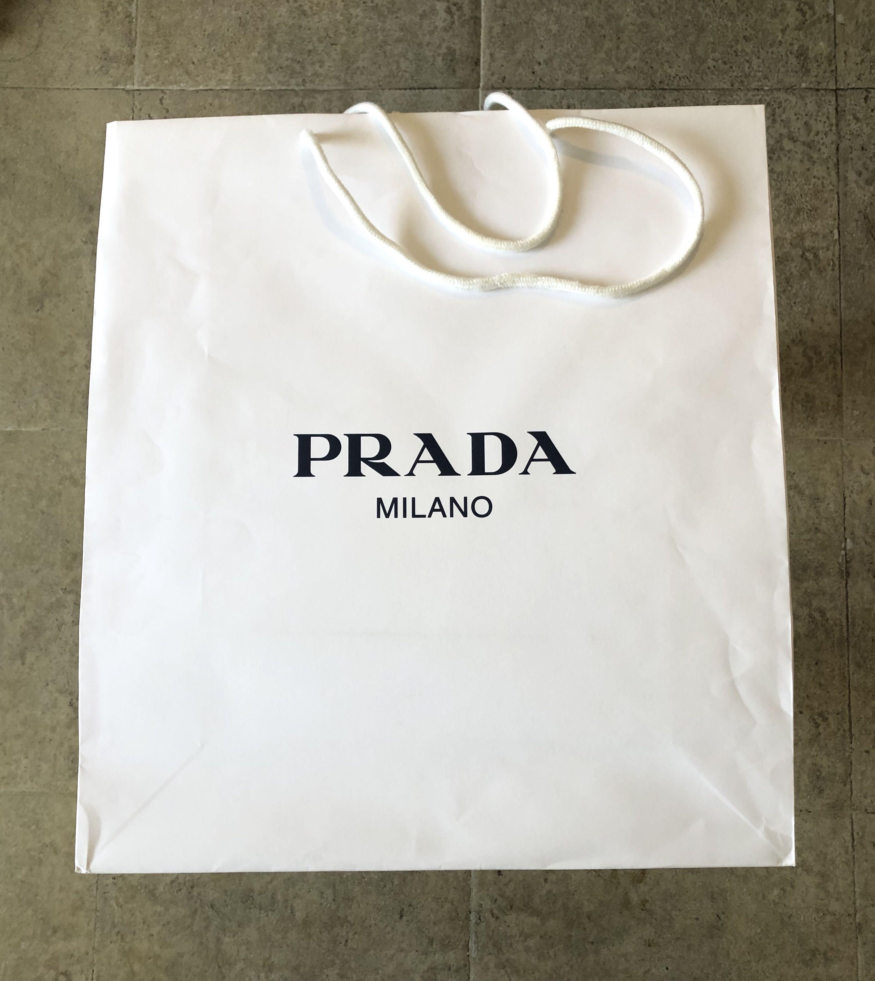 prada paper bag